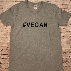 #VEGAN Graphic Tee (Gray) Ladies & Unisex Sizes